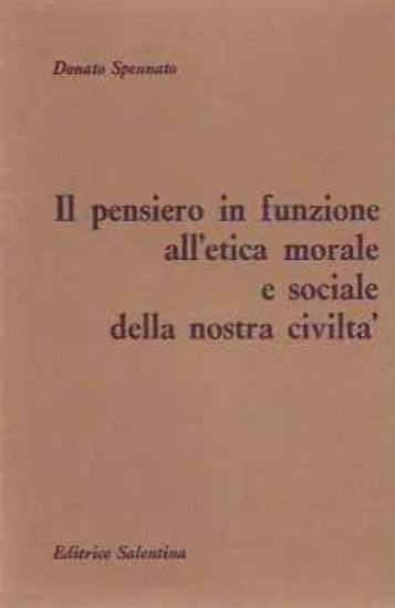 Immagine di Il pensiero in funzione all'etica morale e sociale della nostra civiltà